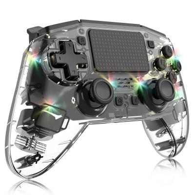 China VIBRATION MOTOR Gamepad Transparent Game Controller for Multi Platform Controller for PS3 PS4 and Switch Accessories for sale