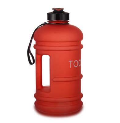 China Large Gallon Water Bottle 2.2L Durable Wide Mouth PETG Gym Bottles BPA FREE Custom Logo For Fitness for sale