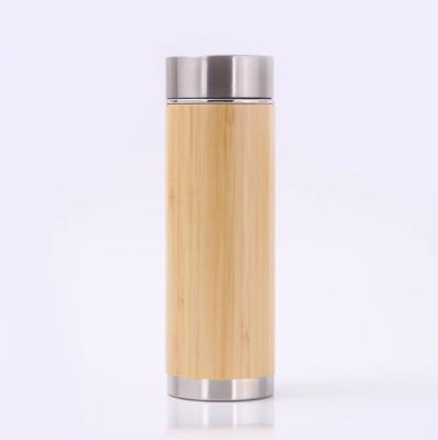 China New Viable Chinese Classic Sport Style Bamboo Thermos Bottles Stainless Steel Vacuum Flasks Coffee Cup Water Bottles Health Tea Mugs for sale