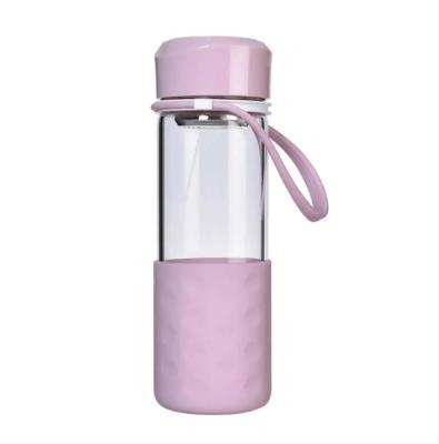 China Viable Water Bottle BPA Sports Protein Shaker Leak-Proof Wide Mouth Bottle Reusable Glass Free Bottles for sale