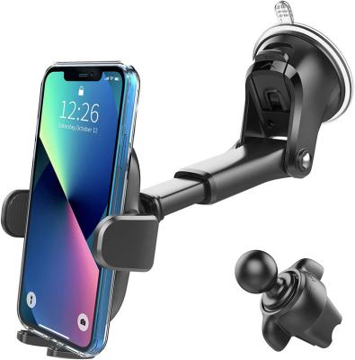 China Universal Adjustable Air Vent Phone Cradle Car Mount Phone Holders Stand Suction Cup for Windshield Dash Car Cell Phone Holders for sale