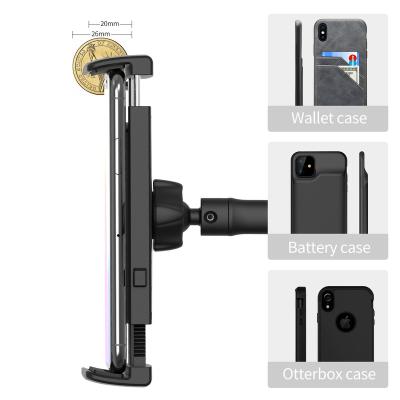 China 2021 Adjustable Suction Cup Car Mount 2 in 1 Mobile Phone Tablet Holder for sale