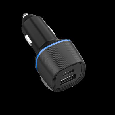 China QC 3.0 Classic Car Dual Port Fast Charging Charger For Mobile Phones for sale