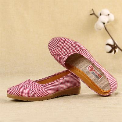 China Flat Most Popular Ladies Canvas Slip On Flat Shoes Women Athletic Shoes for sale