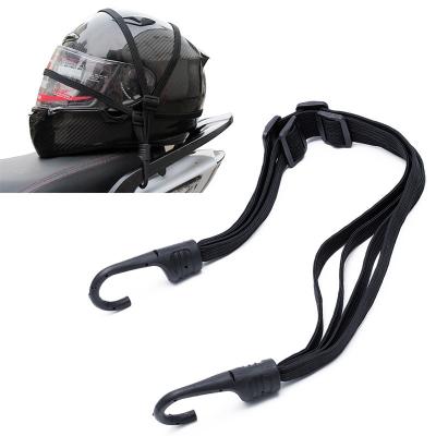 China High Strength Retractable Luggage Support Function Motorbike Helmet Strap Net Pocket Motorbike Helmet Elastic Buckle Warning Elastic Rope Protector for sale