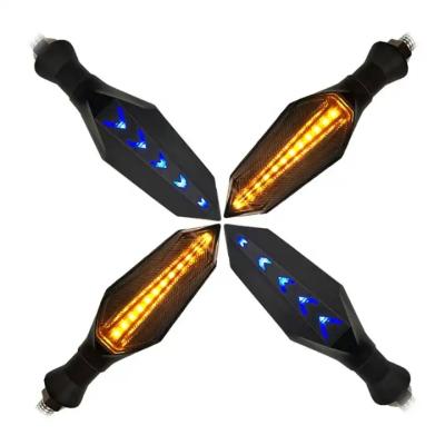 China ABS Amber Running Light Motorcycle Tail Light Motorcycle LED Turn Signal Lamp Flash Indicator Lights for sale