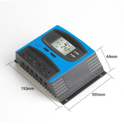 China Charger Controller 12 24 V LCD Display Auto Charging Controller PV System Connection With Dual USB Output PWM Solar Charge Controller 40A Ningbo for sale