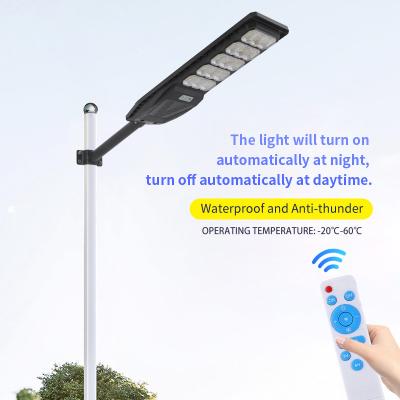 China New ROAD design abs ip65 waterproof integrated solar street light all in one 500w led road lamp for sale