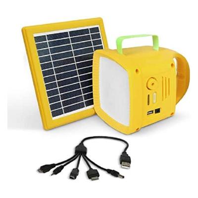 China Home Durable Patent Battery Replaceable Off-grid Mains Phone Charging FM Radio Outdoor Waterproof Portable Solar Lamp for sale