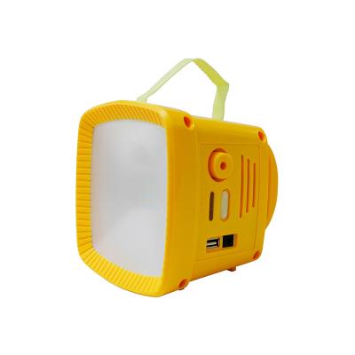 China FM Solar Home Solar Mobile Radio Charger Lantern Solar System Home Rechargeable Portable Outdoor Hanging Power for sale