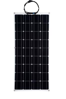 China 100W 12v ETFE Oberflächenyacht Semi-flexible Solarzentrale Solarzentrale IP65 zu verkaufen