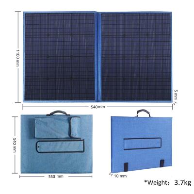 China Best 100W Portable Solar Panels Size 1275*545*5mm For Outdoor Travelling Light for sale