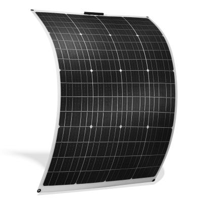 China 175W Waterproof Flexible Monocrystalline Solar Panel For Curved Flexible Surfaces for sale