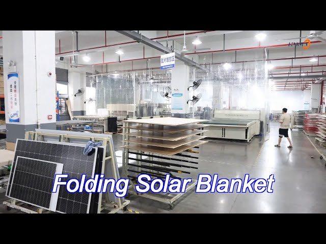 300w solar blanket solar folding bag black portable waterproof solar backpack