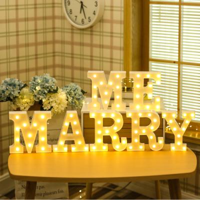 China INS MARRY ME big letter lights number light gain marquee letter wedding love sign for sale