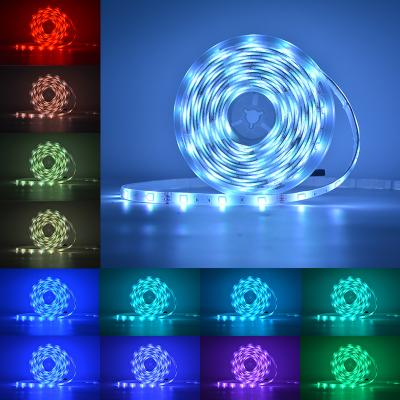 China Low Voltage IP65 5050 Home Waterproof 12V Soft Stick 5m RGB Smart Wifi Led Light Strip Lights for sale