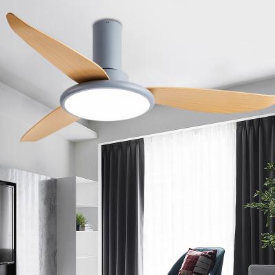 China 42 Inch Modern 52 Inch Modern Black Ceiling Fan With Remote Led Light For Living Room Home Dining Bedroom Bladeless for sale