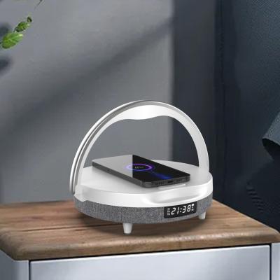 China Wireless Charger for Mobile Phone 10W LED High Speed ​​Wireless Charging with BT 5.0 with Dual Alarm Timing Function for sale