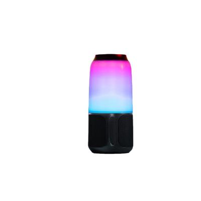 China New Fashion IPX6 LED Colorful Flashing LED Night Light Bass Waterproof Wireless BT Speaker Colorful Speaker For Mobile Phone for sale