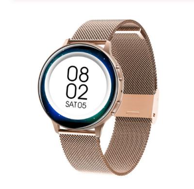 China GPS Navigation C10 Round Smart Watch Woman Fitness Tracker Heart Rate Monitor Blood Pressure Remote Music Clock for IOS Android for sale