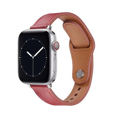 China Anti-fall Leather Strap For Apple Watch Band 44mm 40mm 42mm 38mm Wrist Watch Band Strap For iWatch 3 Series 4 5 6 Se 7 41mm/45mm for sale