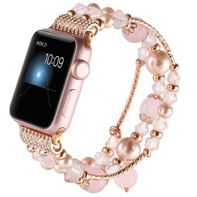 China Protect Your Watch Devices From Scratches Luxury Wristband Strap For Apple Watch Band 5 4 3 2 1 38mm 44mm For iwatch Band 42mm 40mm Handmade Women Watch Bands for sale