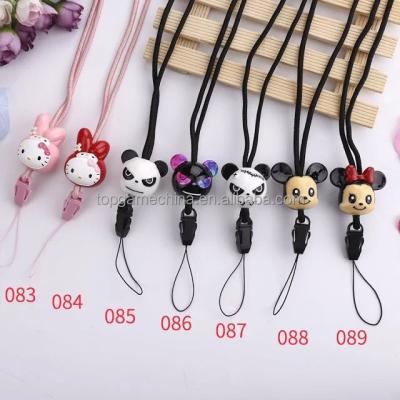 China ABS+Nylon Cartoon Character Strap 2in1 Mobile Phone Universal Detachable Neck for sale