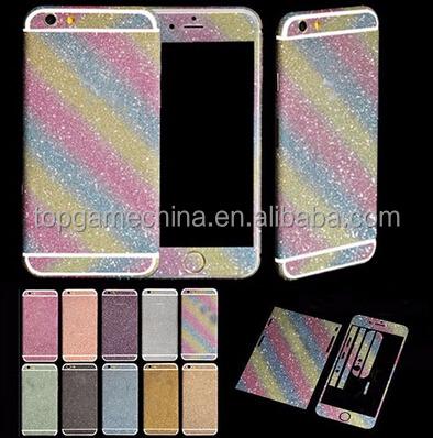 China New Full Body Cell Phone Shiny Glitter For iPhone 6 Plus 5.5