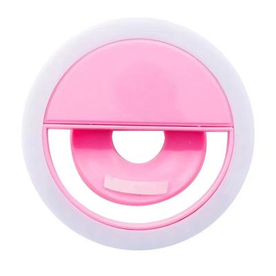 China USB Charging Led Universal Lens Portable RGB LED Ring Clip Light Soft Luminous Selfie Selfie Lamp Mobile Phone for sale