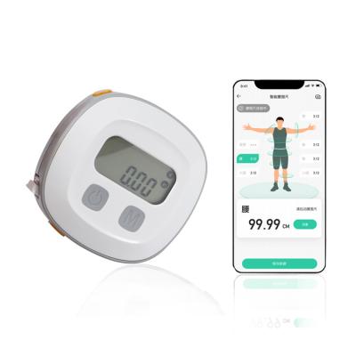 China APP automatically synchronizes data soft retractable smart body tape measure with app can be fitted with a lanyard for sale