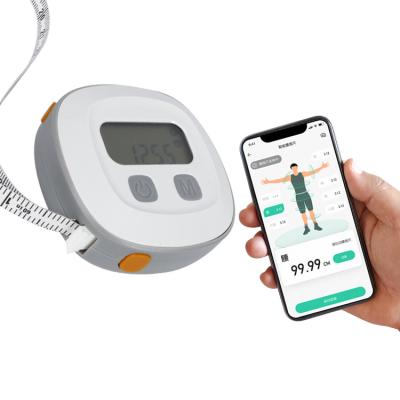 China APP Automatically Synchronizes Data Customizable One-hand Operation Retractable Smart Tape Measure With App For Weight Loss for sale