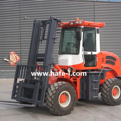 China New technology powerful FD40Y 4tOff-road truckscould change many attachmentLoading, unloading, stacking and handling on for sale