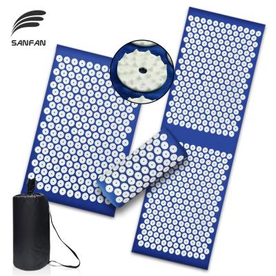 China SANFAN Eco-Friendly /Comfortable/Durable Factory Price Back Massage Acupressure Mat House Mat Therapy Spike Yoga Workout Feet Acupuncture Massage for sale