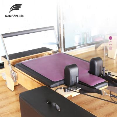 China SANFAN Natural PU Natural Rubber Yoga Mat Pilates Reformer Mat Non-Slip Mat Reformer Equipment Mat Eco Friendly Anti Slip Pilates Cover for sale