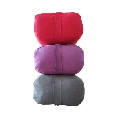 China High Quality Eco-Friendly Cotton Durable Yoga Support Rectangular Round Shape Yoga Pillow Yoga Bolster for sale