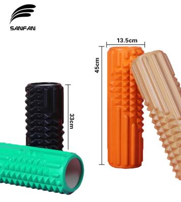 China High Density Yoga Roller EVA Foam Roller Custom Logo SANFAN Fitness Pilates Column Durable Wholesale Muscle Massage Eco-Friendly for sale