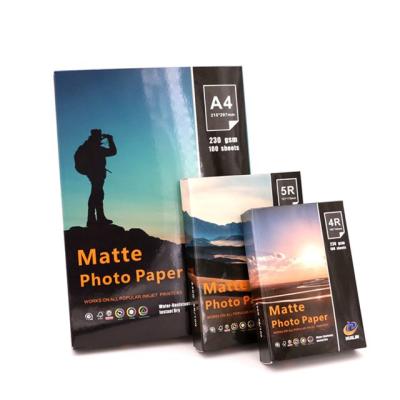 China A3/A4 Inkjet Matte Coated Photo Paper 250gsm for sale