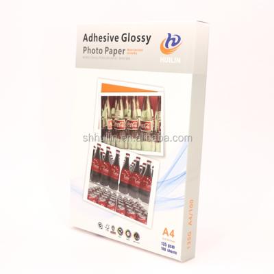 China 135gsm A4 Paper Adhesive Glossy A4 Paper / Photo Sticker Paper for sale