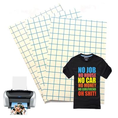 China Garment Good Quality Dark Flexible Good For Cotton T-shirts Fabric With Inkjet Printer 170gsm A4 Size Dark Heat Transfer Paper for sale