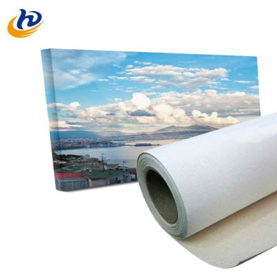 China Inkjet Printing 115g To 410g Poly Cotton Canvas Roll Photo Canvas Painting Digital Printing Roll For Printing for sale