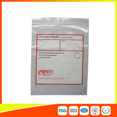 China Plastic Resealable Ziplock Sample Bags , Zip Top Storage Bags LDPE Material for sale