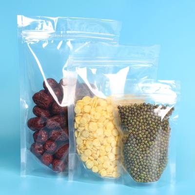 China Clear Reclosable Stand Up Ziplock Bags Plastic Seal Zip Lock Bags Poly Bag for sale