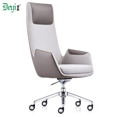 China High back (waist) leather chair 2021 excellent quality adjustable wholesale modern office for sale