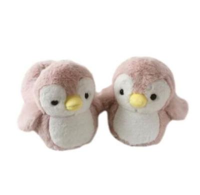 China Lovely Comfortable Fuzzy Custom Mascot Plush Penguin Slipper Shoes Stuffed Indoor Penguin Bedroom Slippers Factory Direct Cartoon for sale