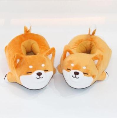 China 2022 Hotsale Lovely Soft Cute Lazy Dog Slippers Pet Puppy Indoor House Slipper Toys Custom Make Plush Dog Indoor Shoes for sale