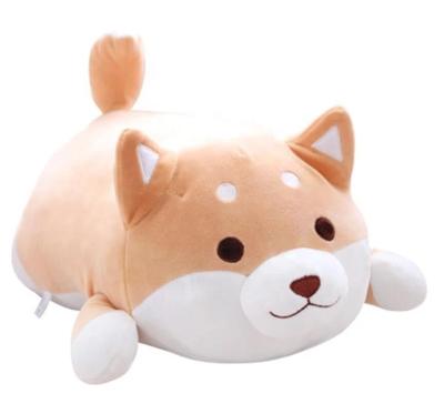 China Lovely Kawaii Cartoon Pillow Puppy Shiba Inu Stuffed Fat Children Toy For Kids Baby Gift Doll Shiba Inu Dog Plush Doll for sale