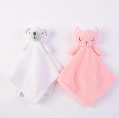 China Newborn Comfort Toy Sleep Companion Soft Cover Plush Rattle Doll Fox Owl Cat Soothe Towel Cute Bear Baby Stuffed Lovely for sale