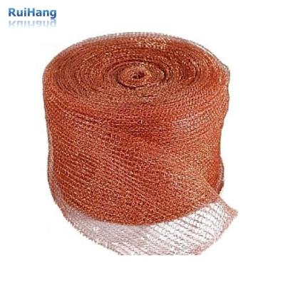 China Mes Pure Copper Knitting Mesh For Mouse Rat Rodent Control As Well As Bat Snell Control 30ft Roll for sale