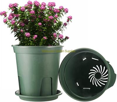 China CLASSIC Plasstic flower basin with saucer, root-control basin, better for plant growth for sale