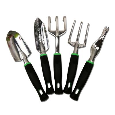 China Anti-skid Handle Design 5 PC Aluminum Alloy Garden Tool Kit, w/ TPR Handle, Good Helper for Your Garden for sale